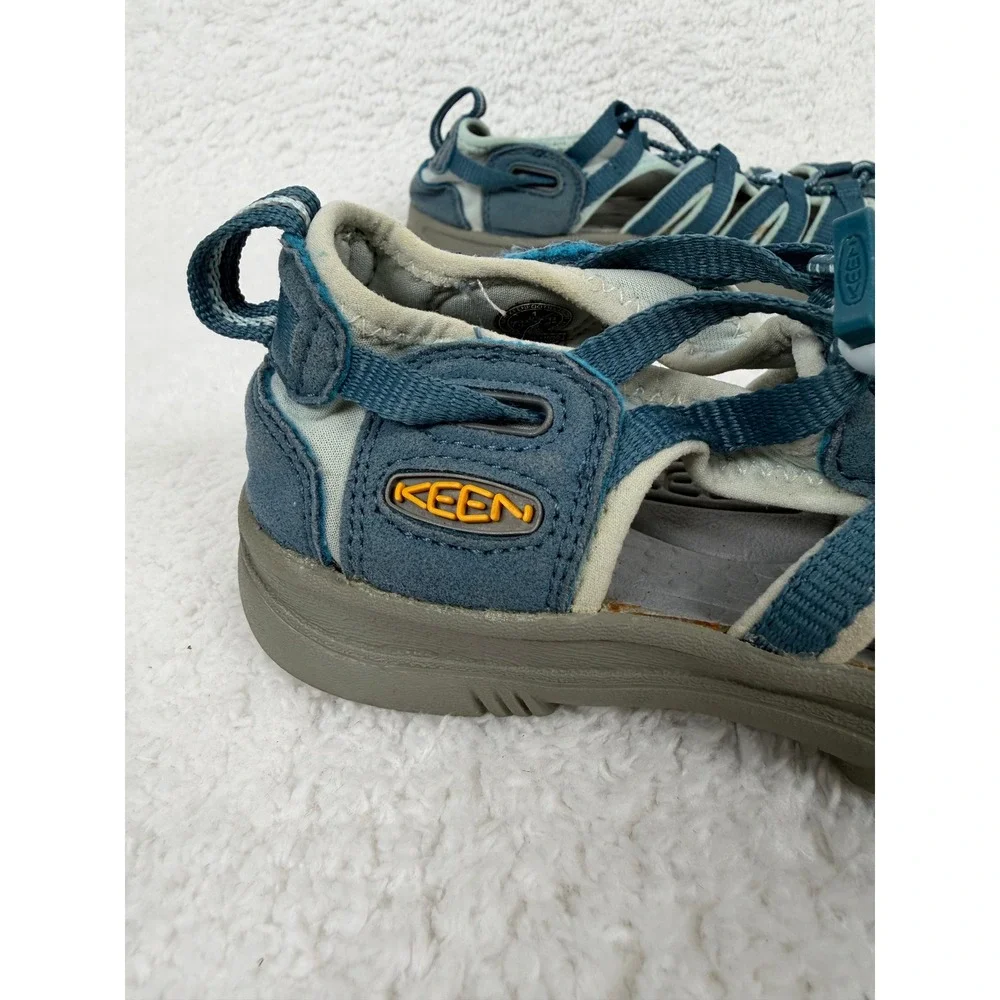 Keen Waterproof Sandals Kids Size 1 Blue Sport Hiking Bungee Strappy‎ 1012310